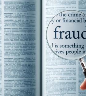 word fraud under magnifying glass